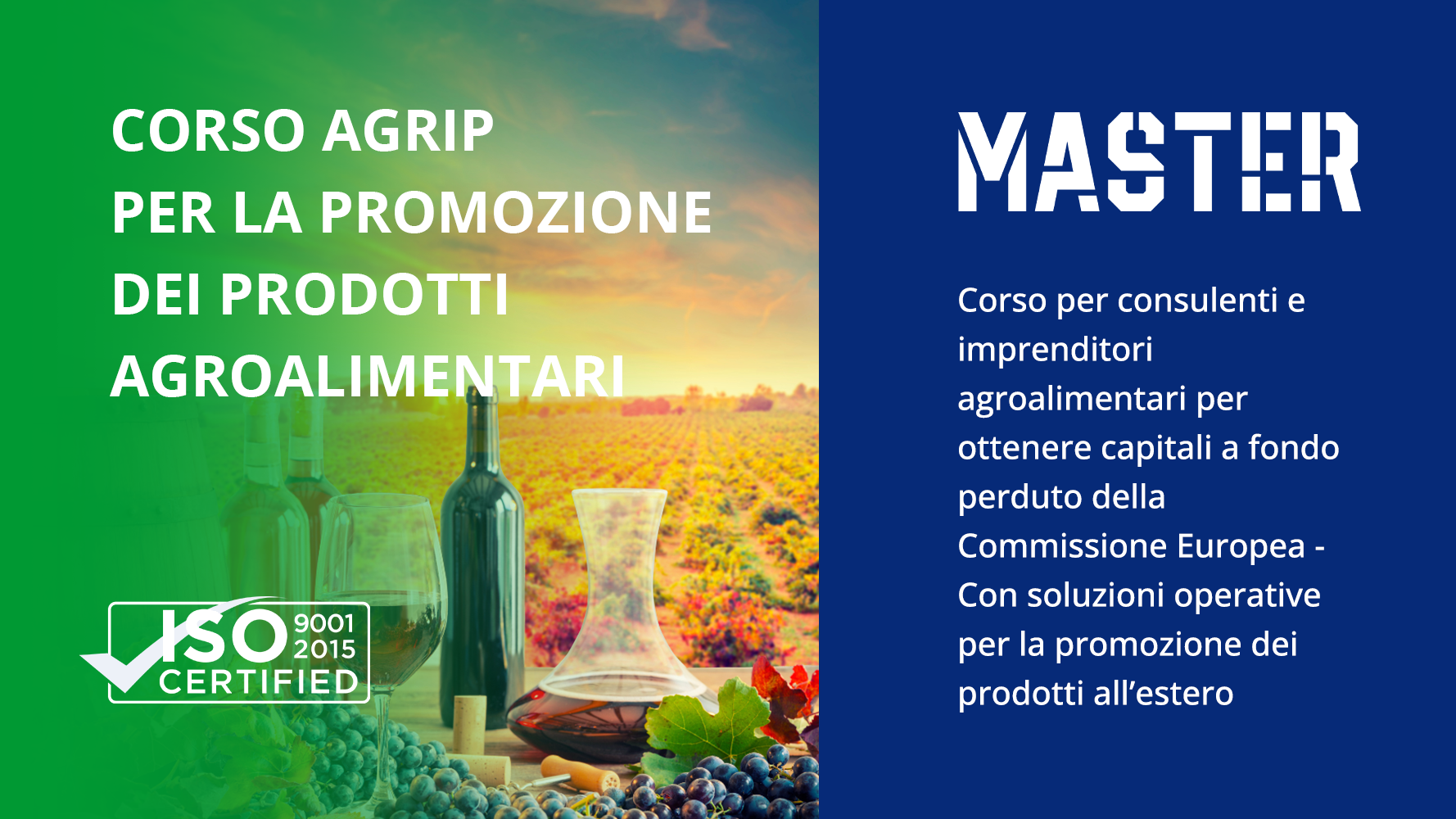 Corso AGRIP per la Promozione dei Prodotti Agroalimentari –