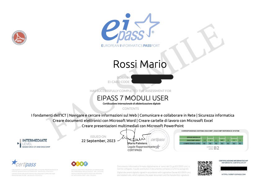 Eipass 7 Moduli User